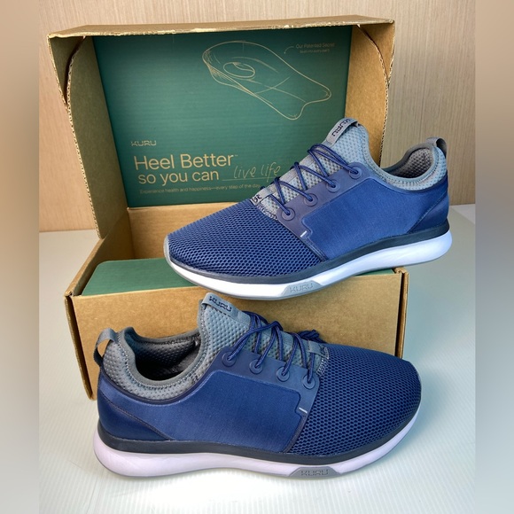 KURU Other - KURU Atom Running Shoes Men’s 14 Wide Indigo Blue Athletic Sneakers NIB